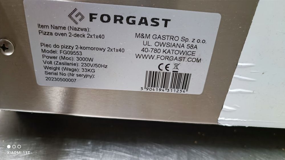 Piec do pizzy Forgast