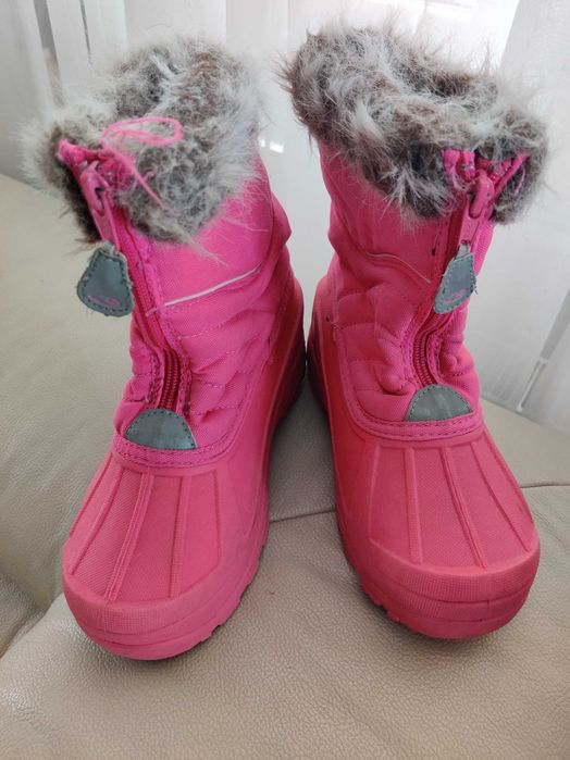 Kalosze ocieplane/31-32/20,5/śniegowce/buty/kozaki/zimowe/róż