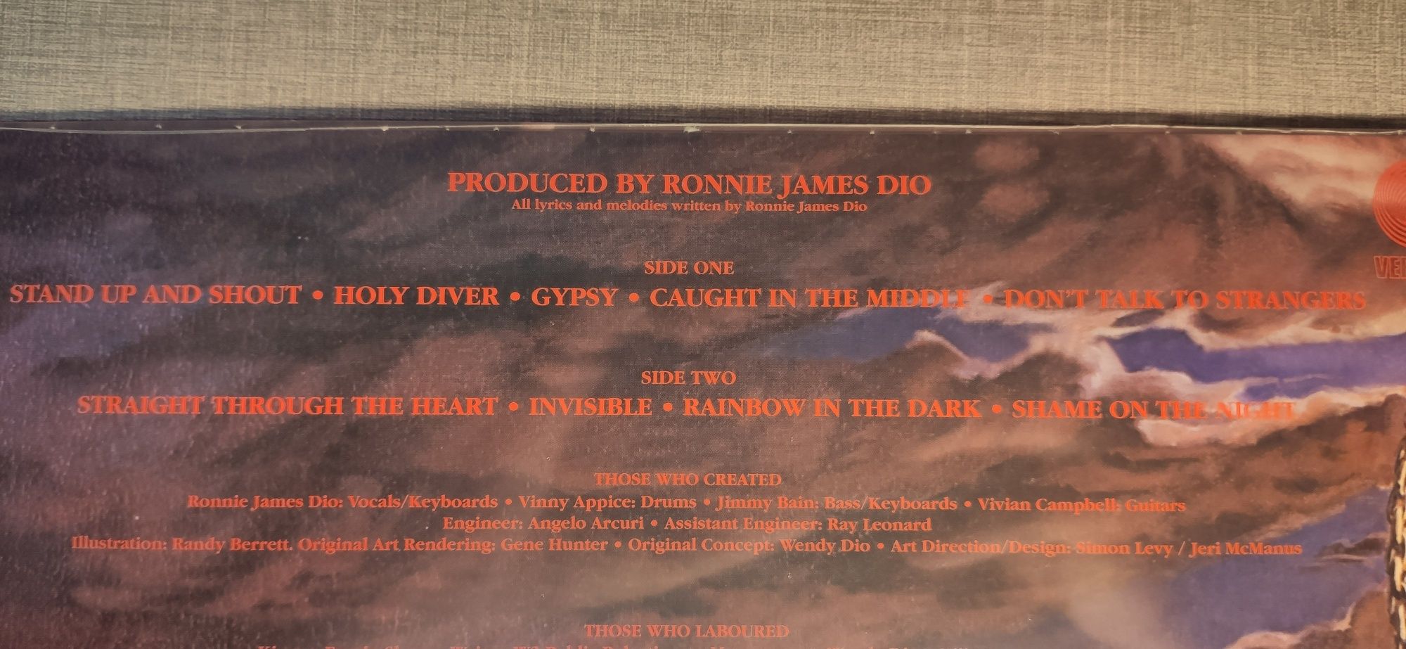 Dio : Holy Diver LP / Виниловая пластинка / VL / Винил