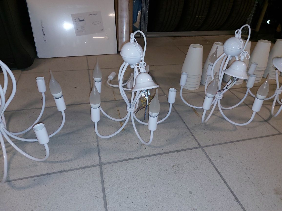 Lampy komplet wraz z kinkietami