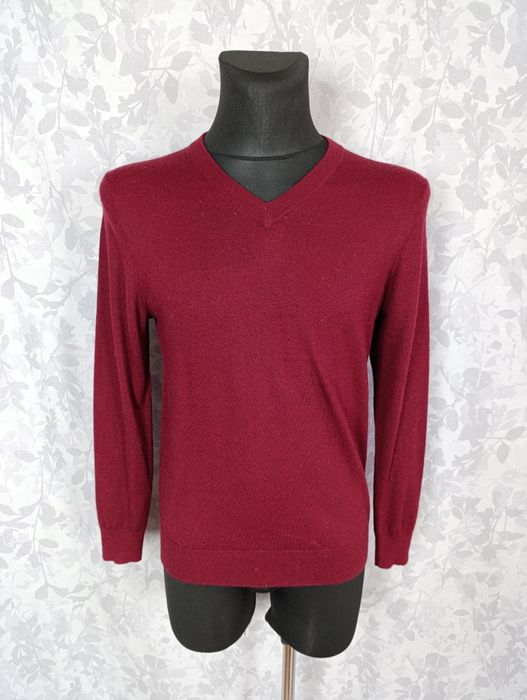 Sweter Stefano Conti L Bordowy