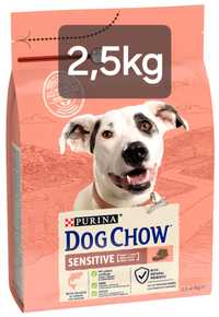 Dog Chow 2,5kg + Gratis, Sensitive Adult Purina Alergie Łosoś Pokarm