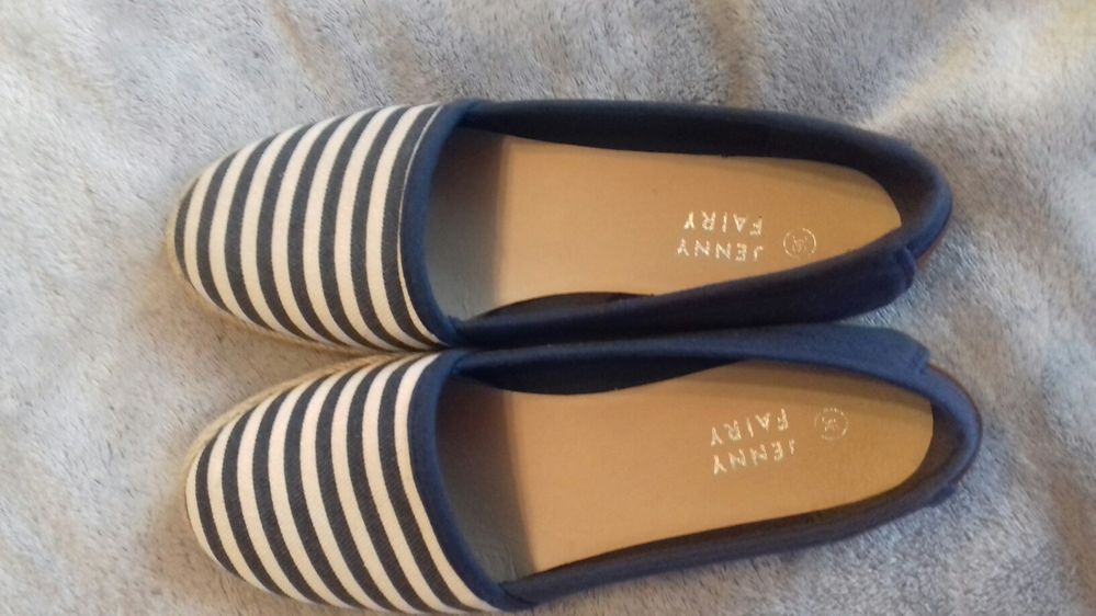 Buty Espadryle niebieskie rozm. 36 jak nowe