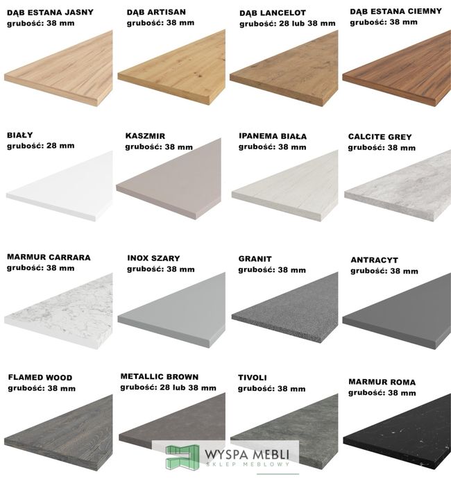 NOWA kuchnia narożna 345x180 czarny dąb artisan meble kuchenne zestaw