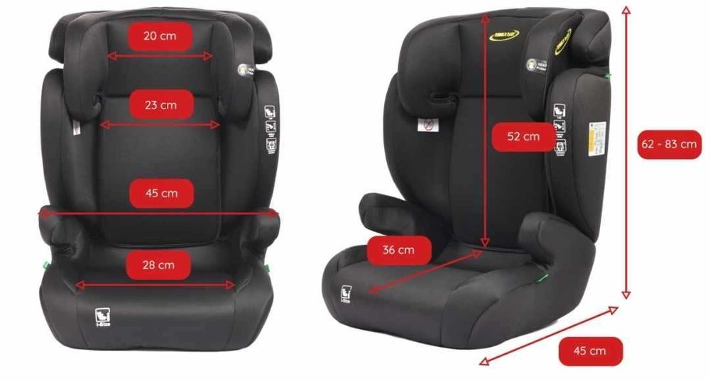 Fotelik samochodowy Malaga i-SIZE 100-150cm SUMMER BABY 15-36kg.