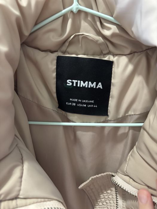 Пуховик stimma ,куртка ,пальто бежевий