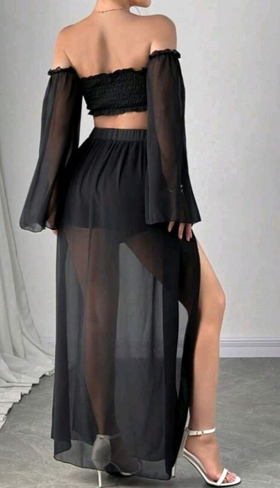 Czarny komplet na lato