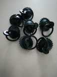 Puxadores em ferro preto