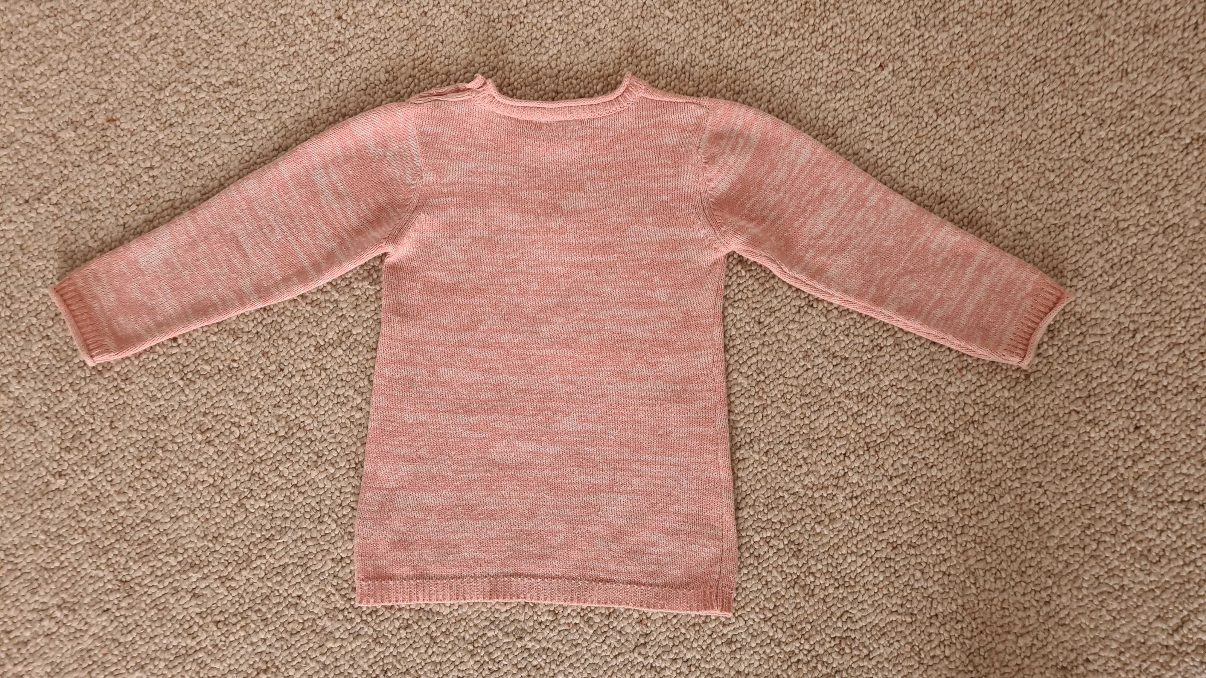 Sliczny sweterek dla dziewczynki r.92