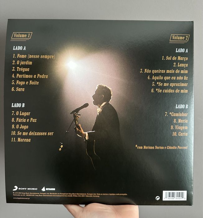 Vinil - Tiago Bettencourt (Ao Vivo no Coliseu dos Recreios) AUTOGRAFADO