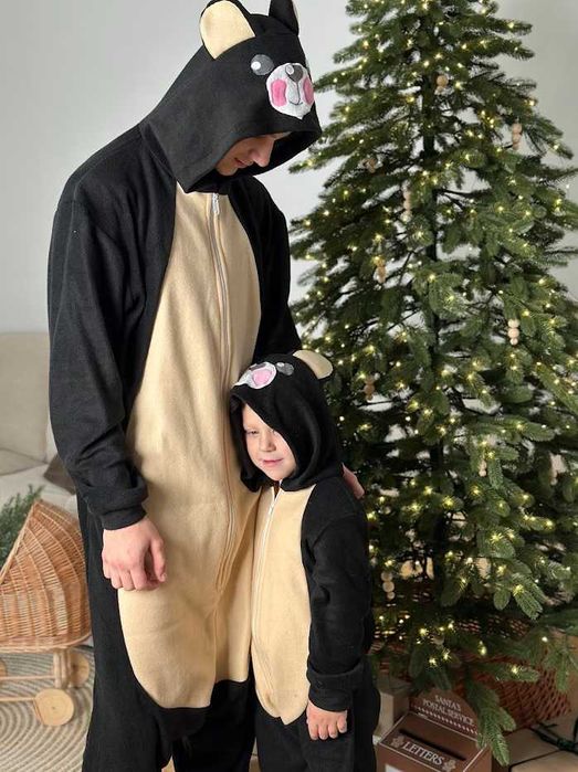 Кигуруми пижама Медведь Пикачу Стич Пикачу Бык Кот Мышь Панда Лисица