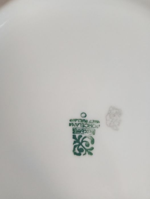 Dwa głębokie talerze obiadowe porcelanowe Włocławek