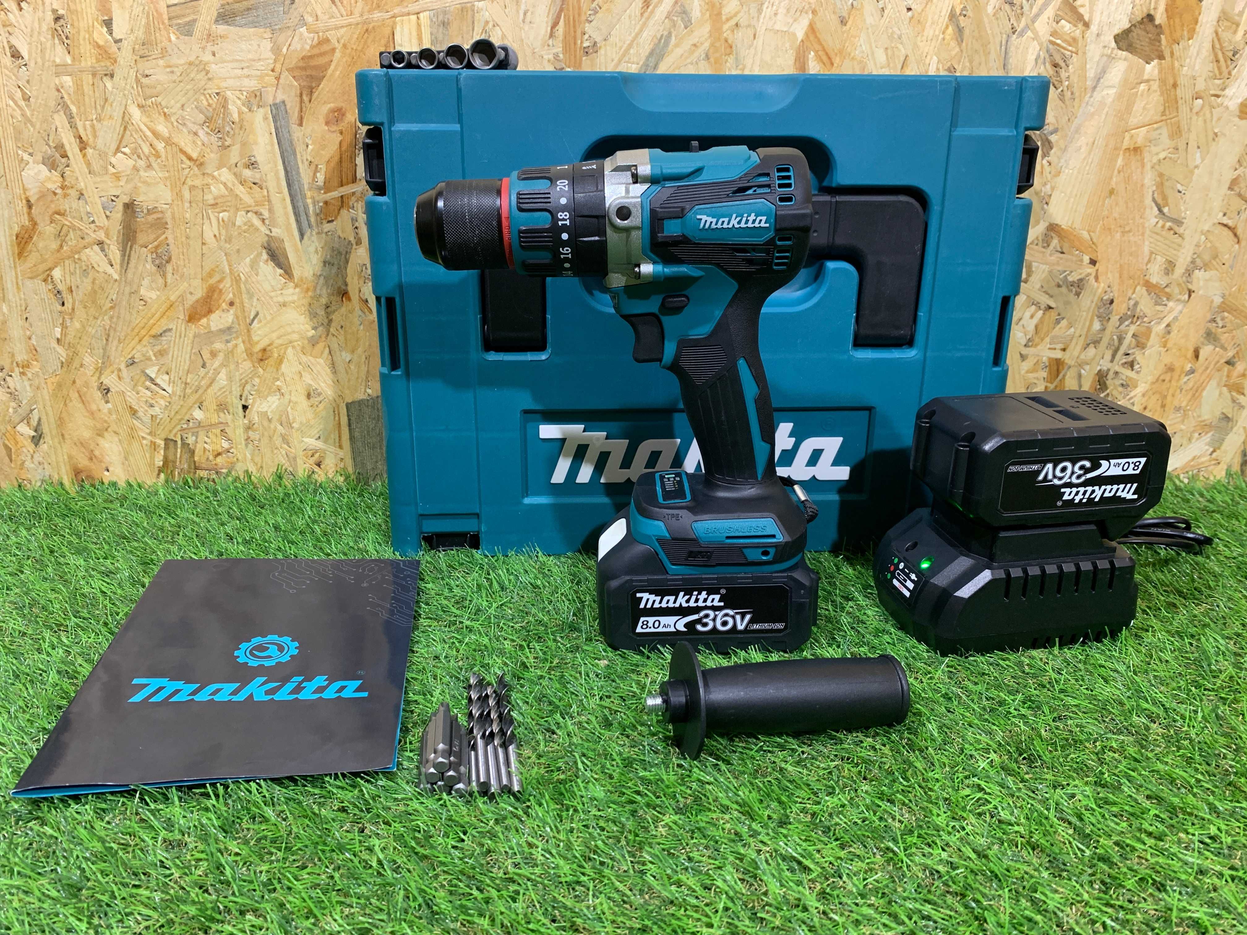 Акумуляторний шуруповерт Makita DHP485BL 36V8A Шуруповерт Макіта 8 амп