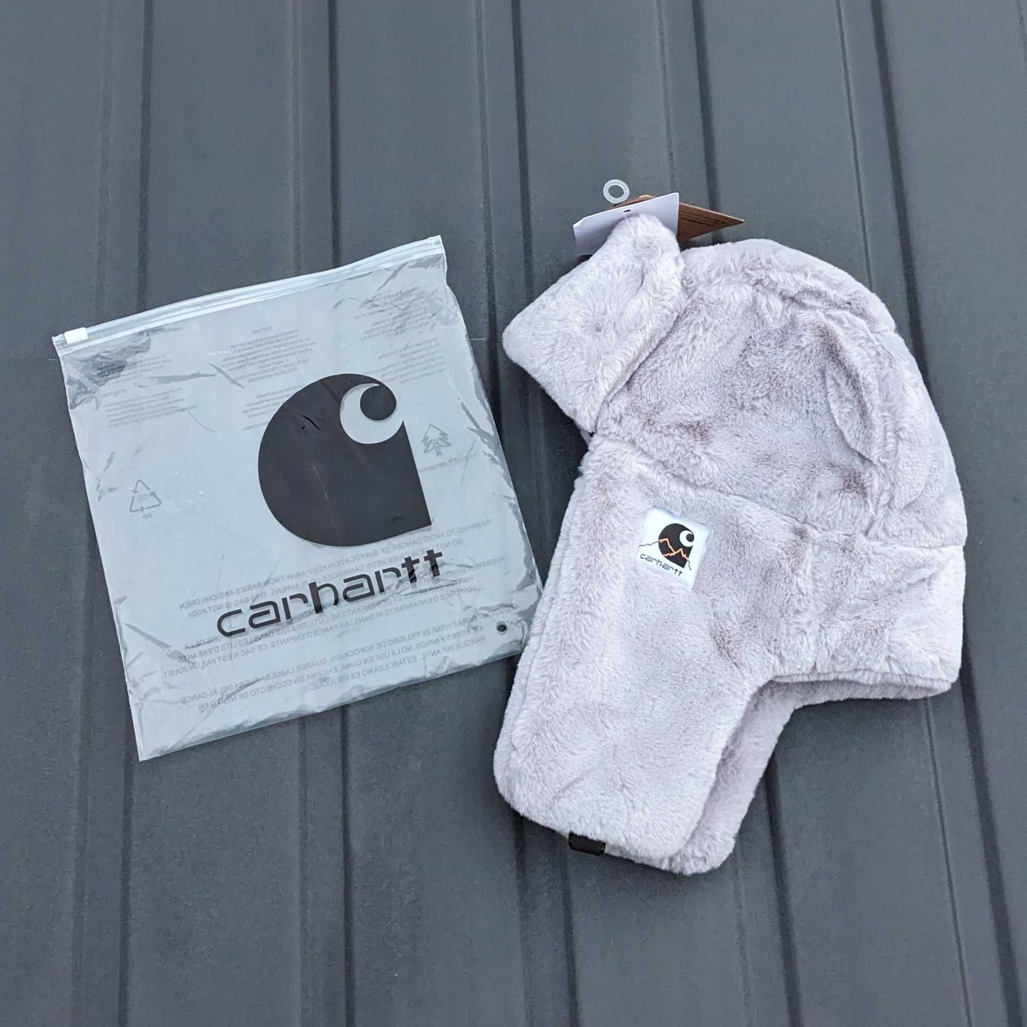Шапка вушанка Carhartt WIP, ушанка кархарт на меху, вушанка кархарт