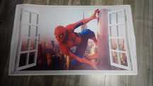Duża Naklejka na ścianę Spiderman