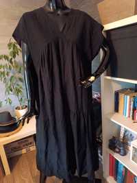 Nowa,czarna, luźna sukienka, 120 biust