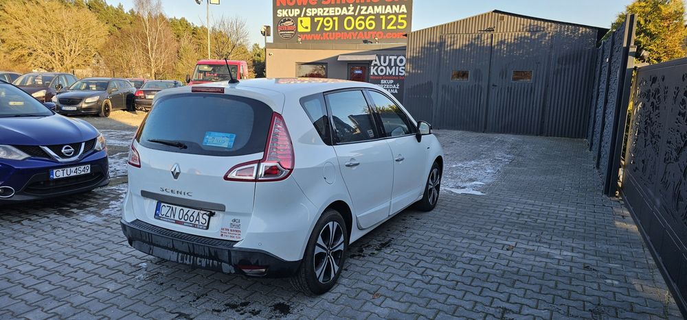 Renault Scenic 2012r 180tkm BIAŁA PERŁA Super Stan BOGATA OPCJA