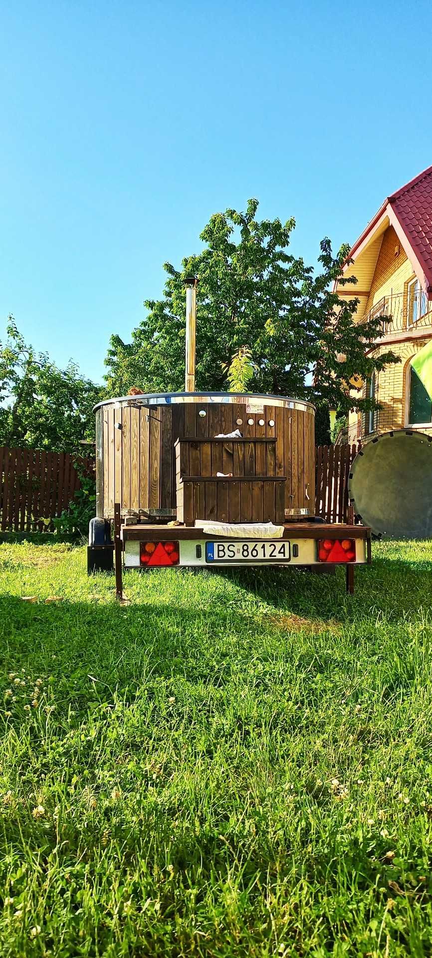 Mobilna Balia na przyczepie Jacuzzi Bania Ruska Faktura VAT