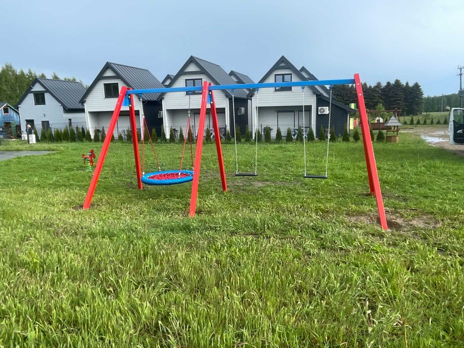 Huśtawka podwójna + bocianie gniazdo    Montaż gratis