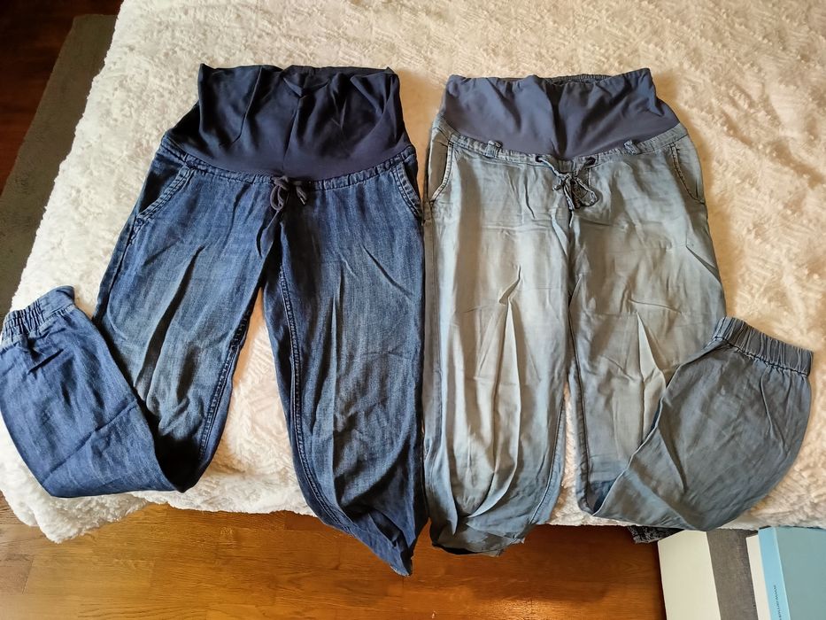Spodnie ciążowe 3 pary r34