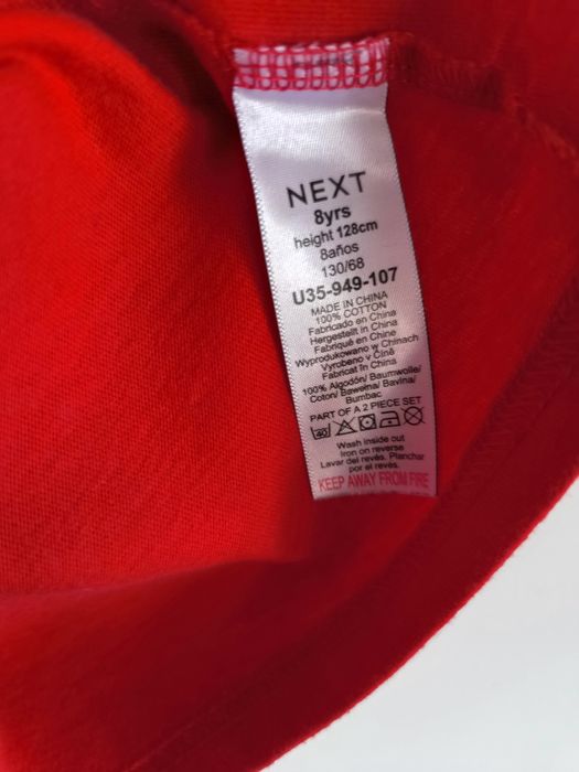 Next koszulka świąteczna Mikołaj renifer r.128