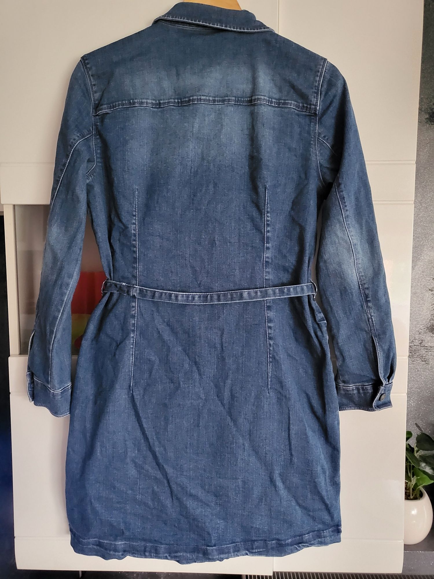 Kurtka jeansowa długa C&A Denim ,40