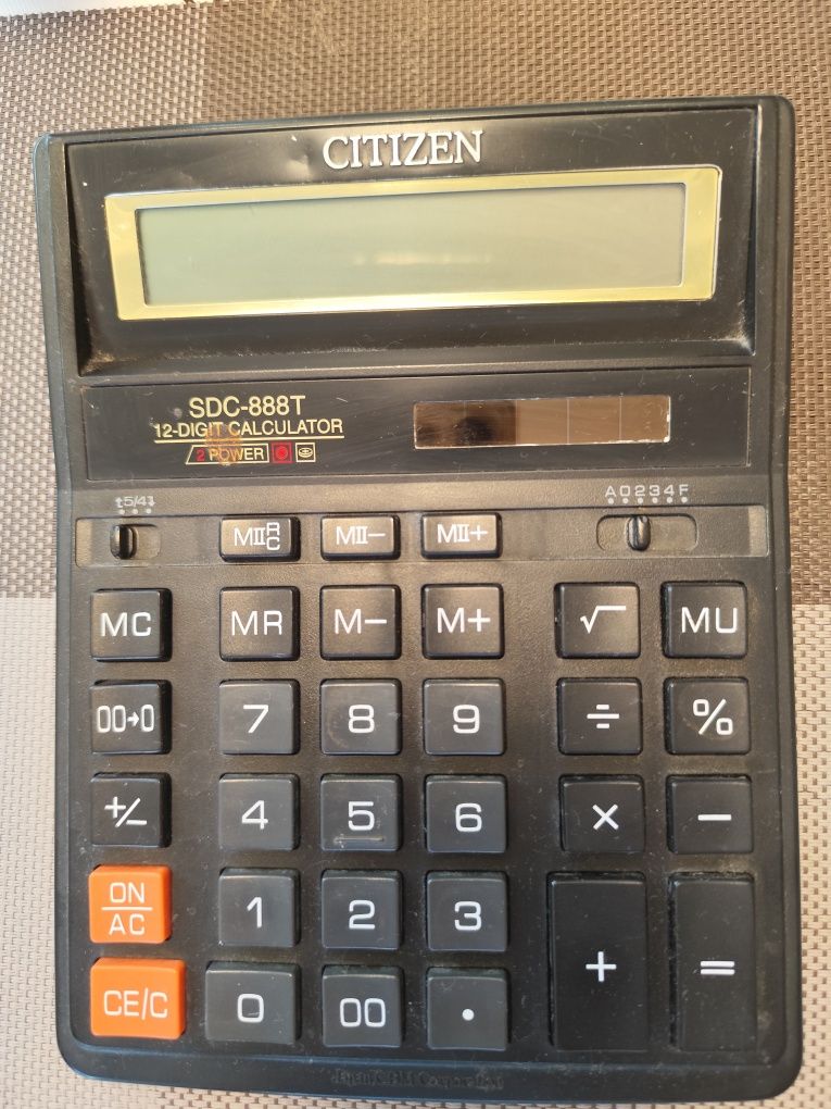 Калькулятор  Citizen SDC-888T, 12-ти розрядний,працює.