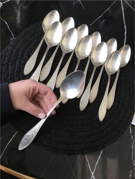 Срібні ложки з нейзильберу 12 шт. МНЦ