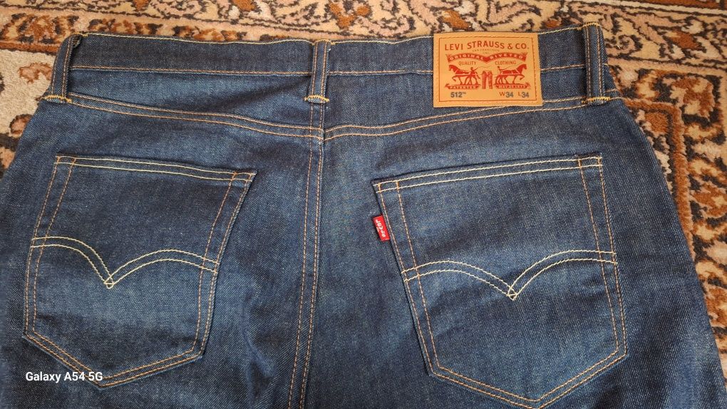 Levis 512. Джинсы w34
