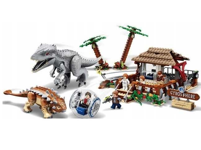 537EL. Zestaw INDOMINUS REX VS ANKYLOZAUR do LEGO Jurassic World 75941