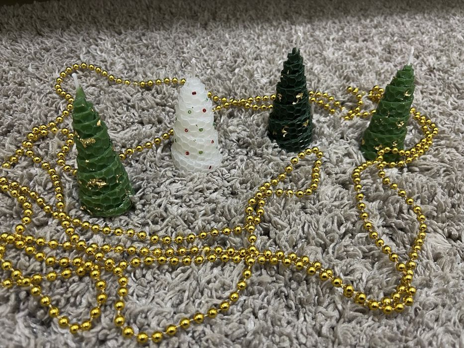 Свічки з вощини ручної роботи