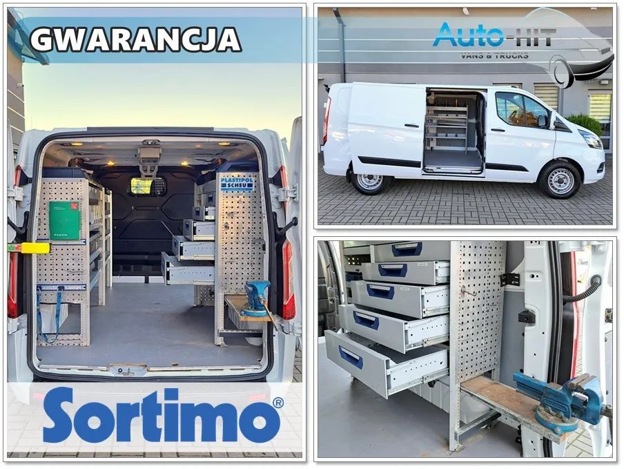 Ford Transit  Custom L2H1 AUTOMAT Klima 130KM Warsztat SORTIMO Imadło HAK *Gwarancja