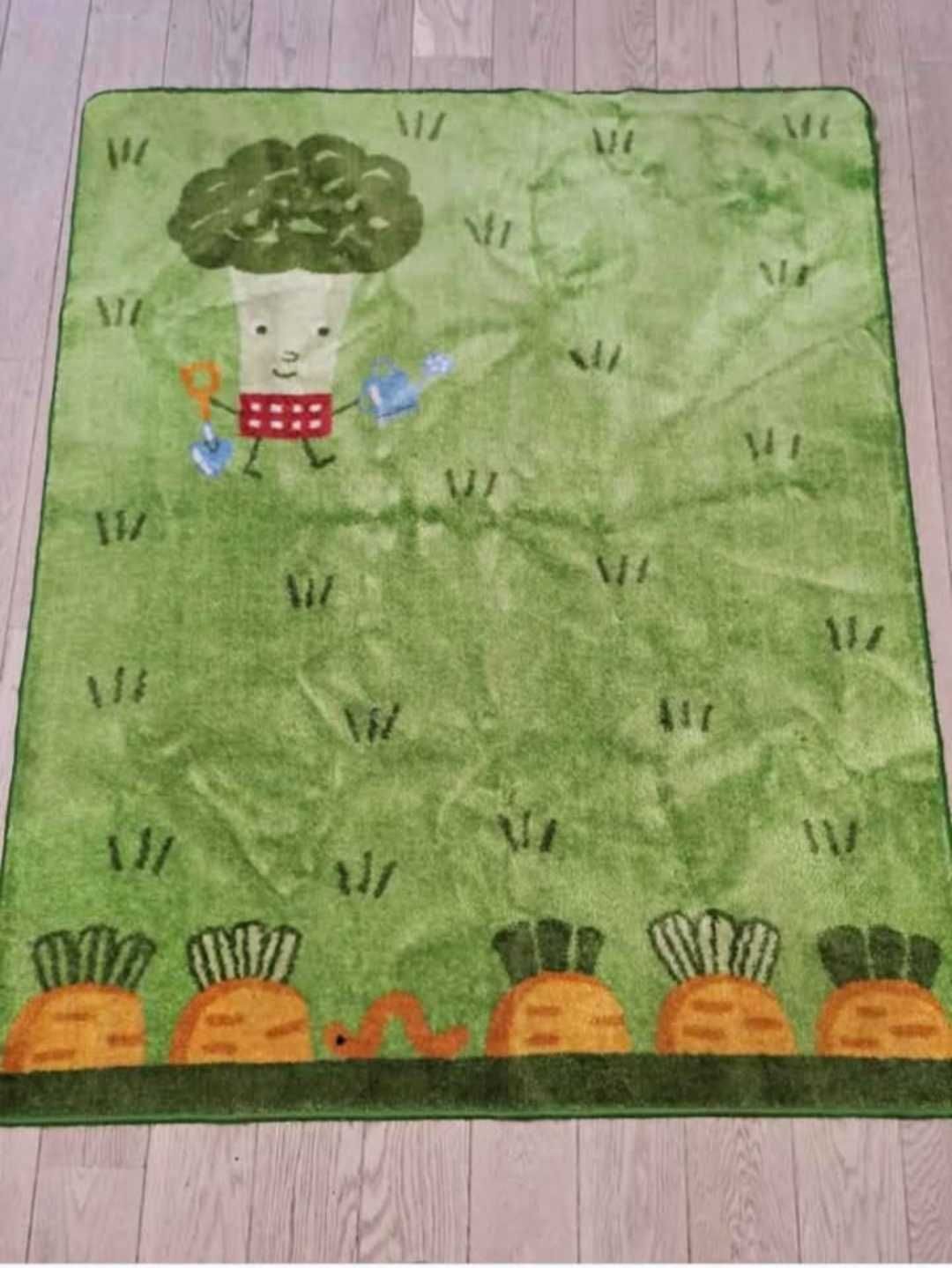 DYWAN IKEA dziecięcy 135x160 cm zielony brokuł można prać w pralce