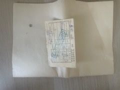 Imadło zabytkowe - pudelko oraz paragon