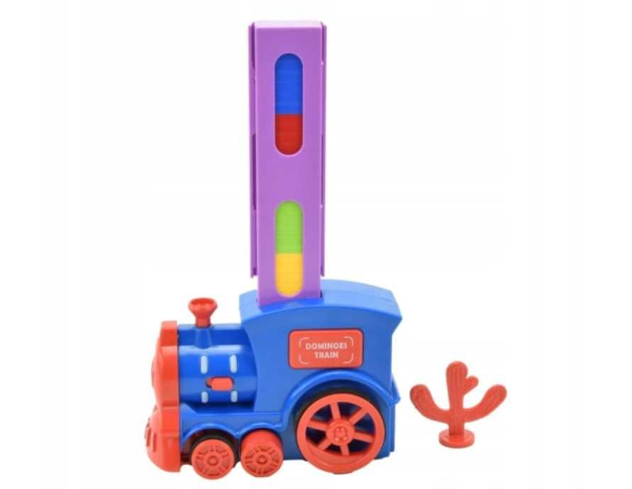 Elektryczny Pociąg Domino Lokomotywa Układająca Światła i Dźwięki