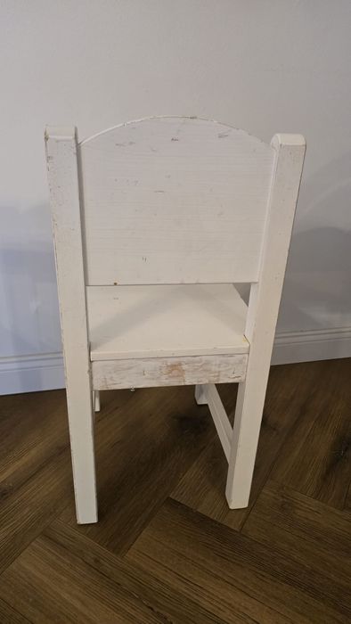 Stoliczek (biurko ze schowkiem) i krzesełko drewniane Ikea dla dziecka