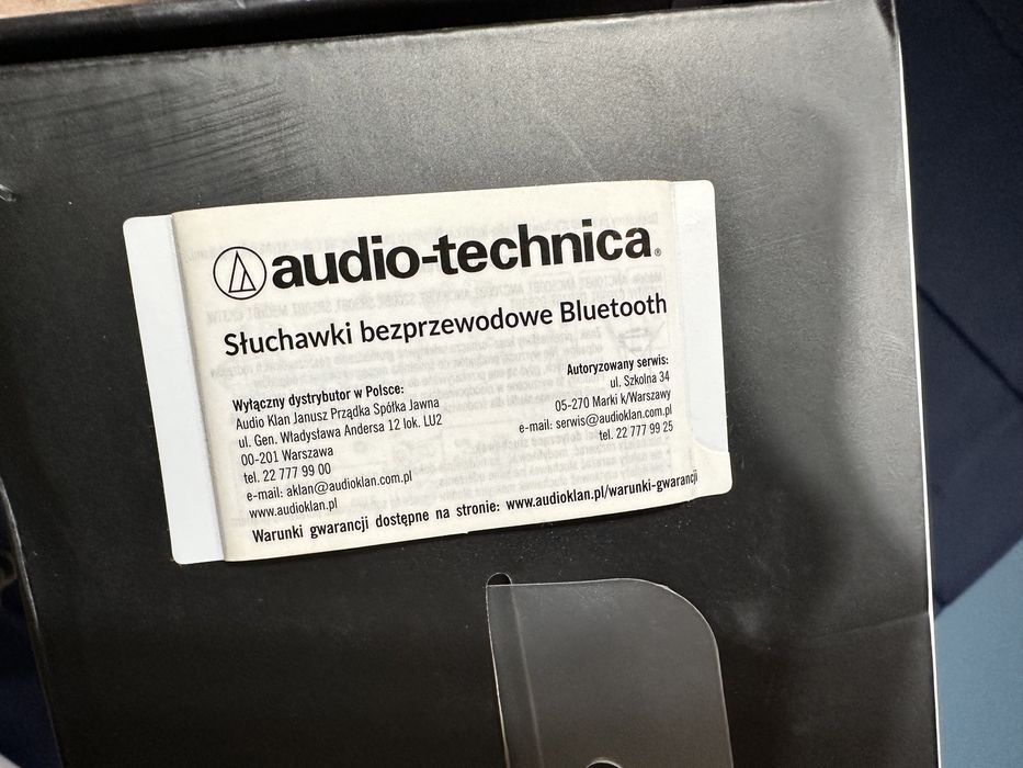 Słuchawki bezprzewodowe Audio Technica ATH M50xBT jak nowe!