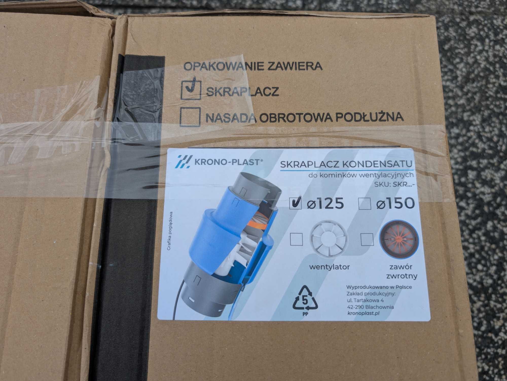 Krono-plast skraplacz kondensatu fi 125 - 4 sztuki