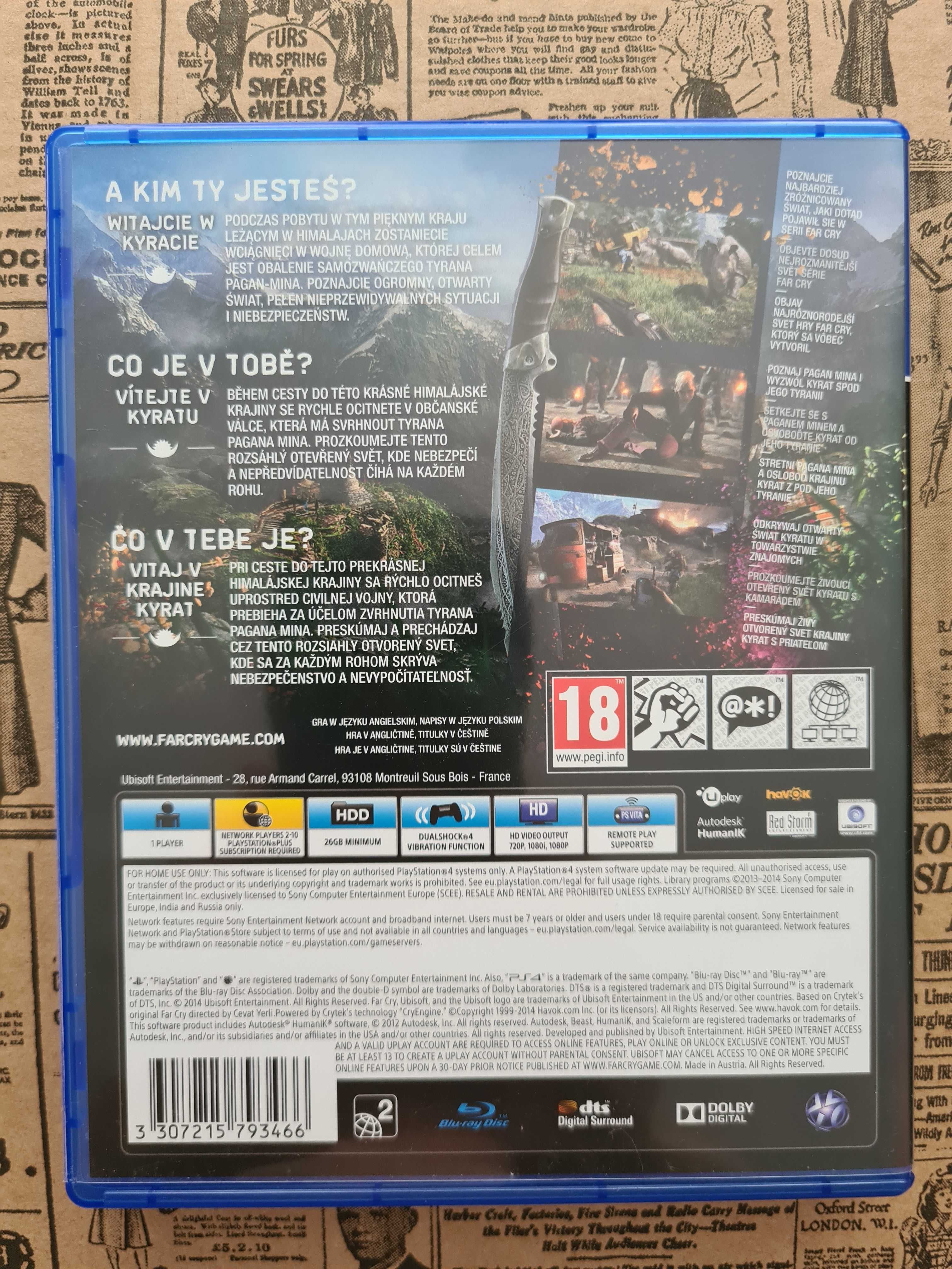 Gra Farcry 4 PS4/PS5