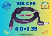 3.0х1.1, 4.5×3.0 HP 7.5×5.0 Dell Кабель живлення ноутбука 20V USB-C PD