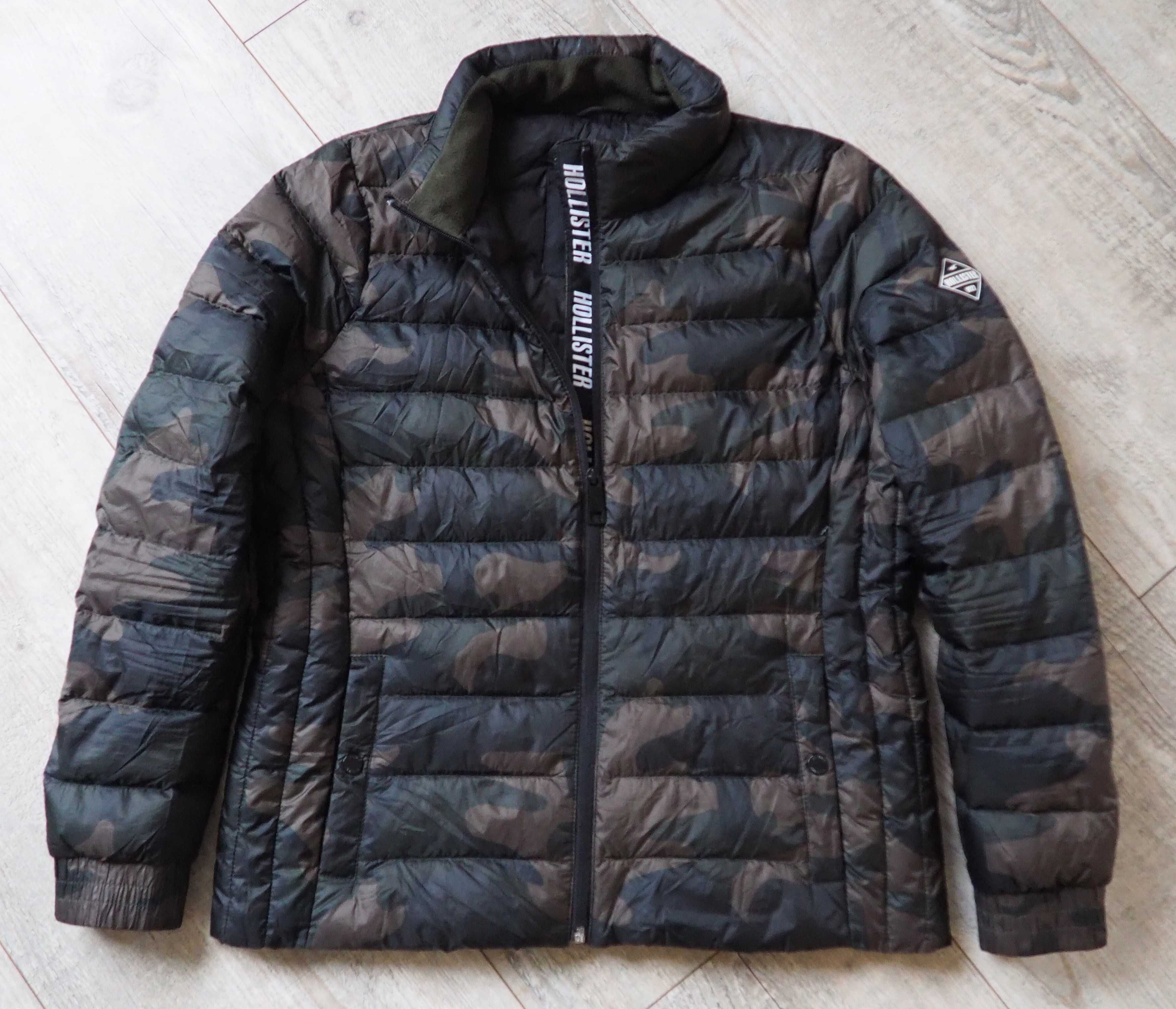 HOLLISTER_Puffer DOWN Jacket_Camo Olive_XL