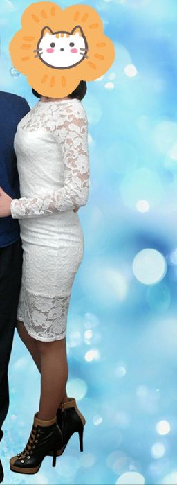 Сукня біла гіпюрова