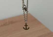 Pulseira com Âncora em Aço