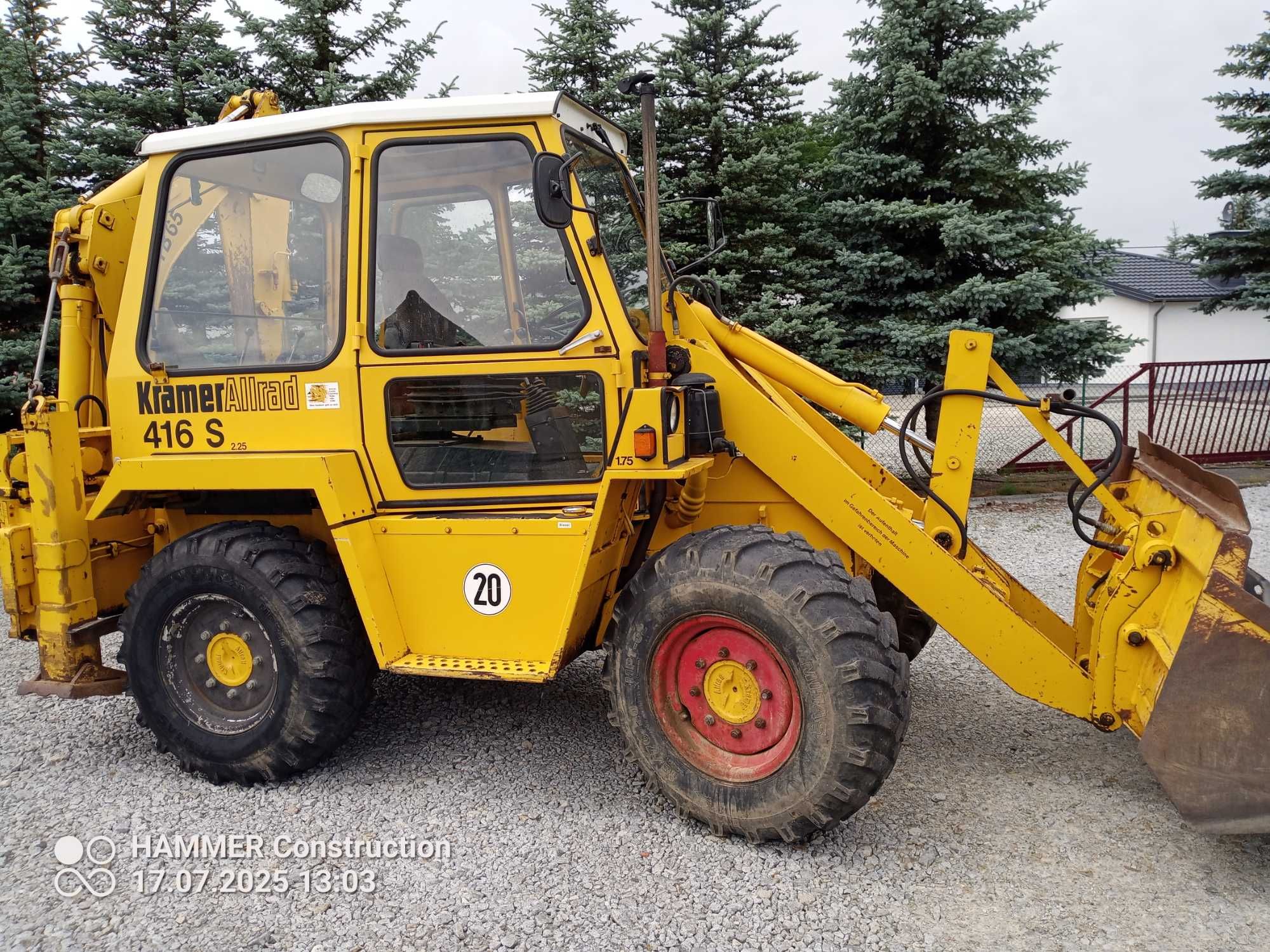 Koparko ładowarka kramer 416s jak JCB cat Volvo