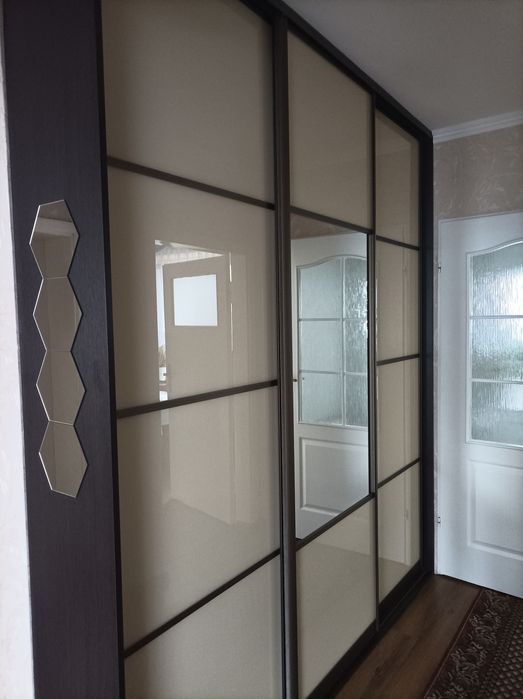 Drzwi szklo z lustrem do szafy przesuwnej