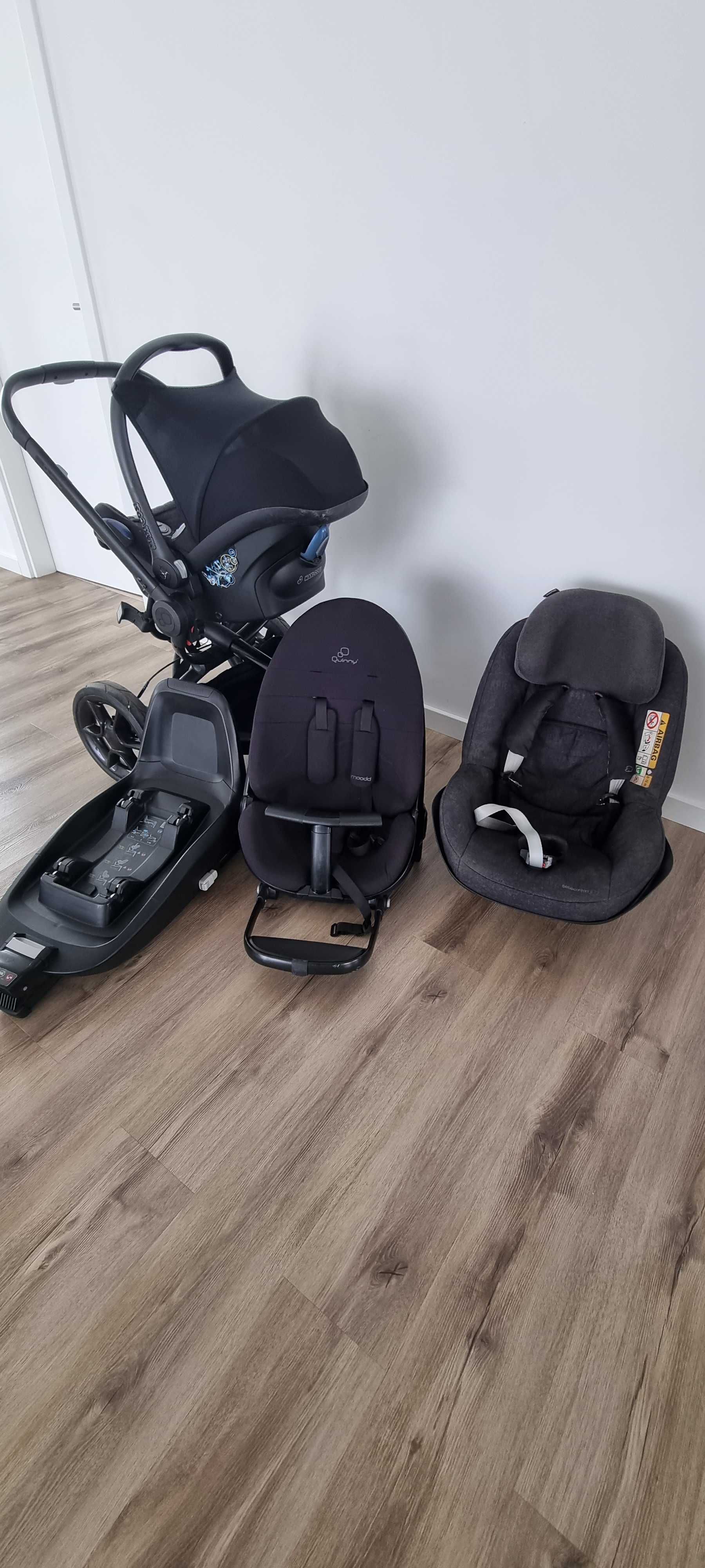 Carrinho Bebé Quinny Mood + ovo+ isofix+cadeira