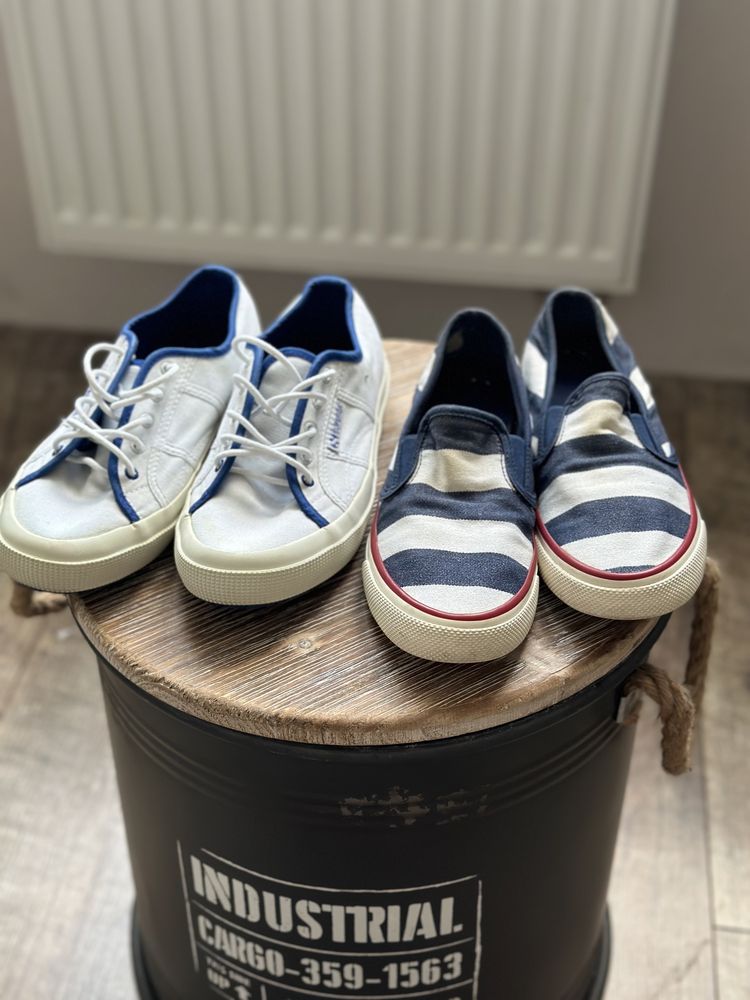 Кеды белые Scotch&Soda 36 размер/ слипоны Sperry 36 размер