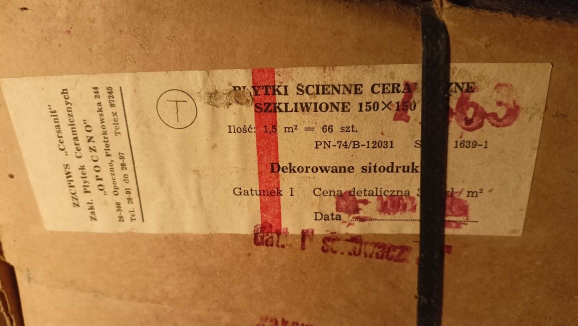 Płytki ścienne 15x15 Opoczno vintage PRL