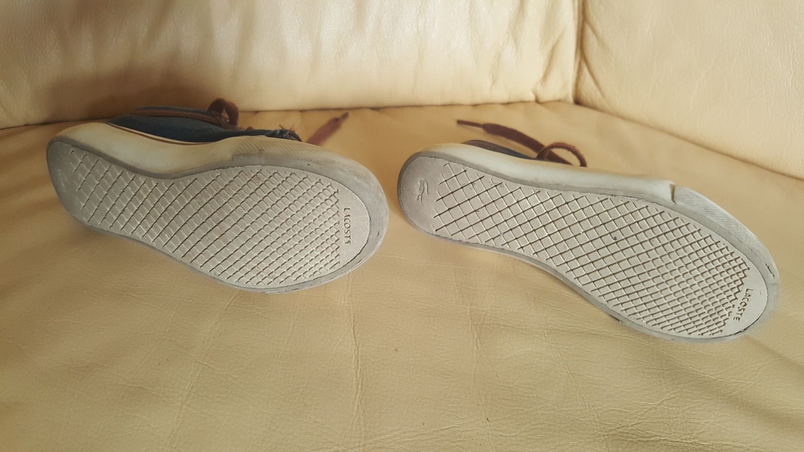 Buty chłopięce trampki Lacoste, niebieskie, rozmiar 28