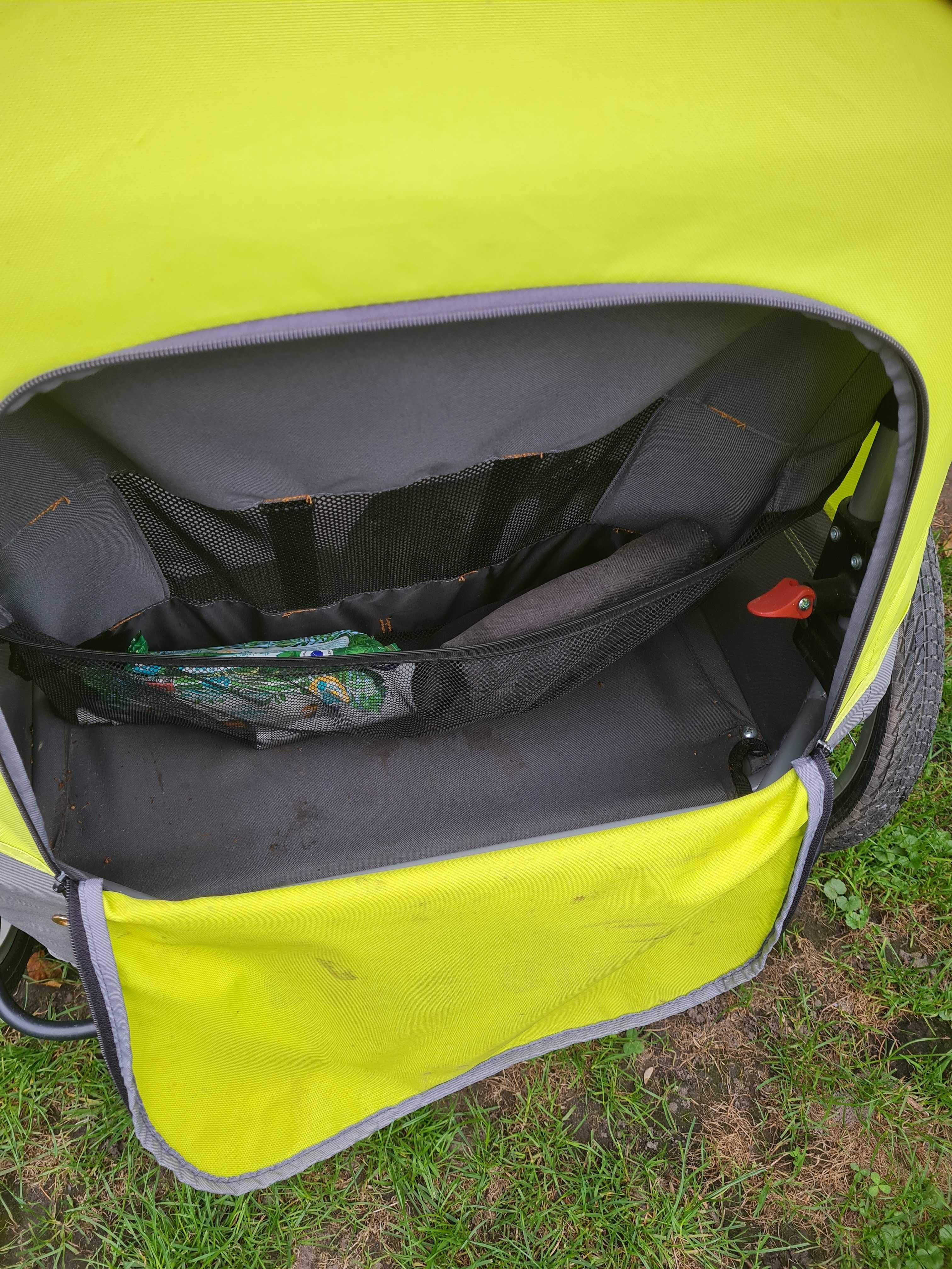 Przyczepka Dwuosobowa BlueBird Wózek Riksza Przyczepka Rowerowa
